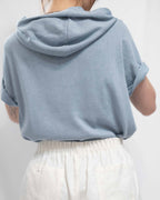 Cotton-Linen Blend Hooded Tee 棉質帽TEE