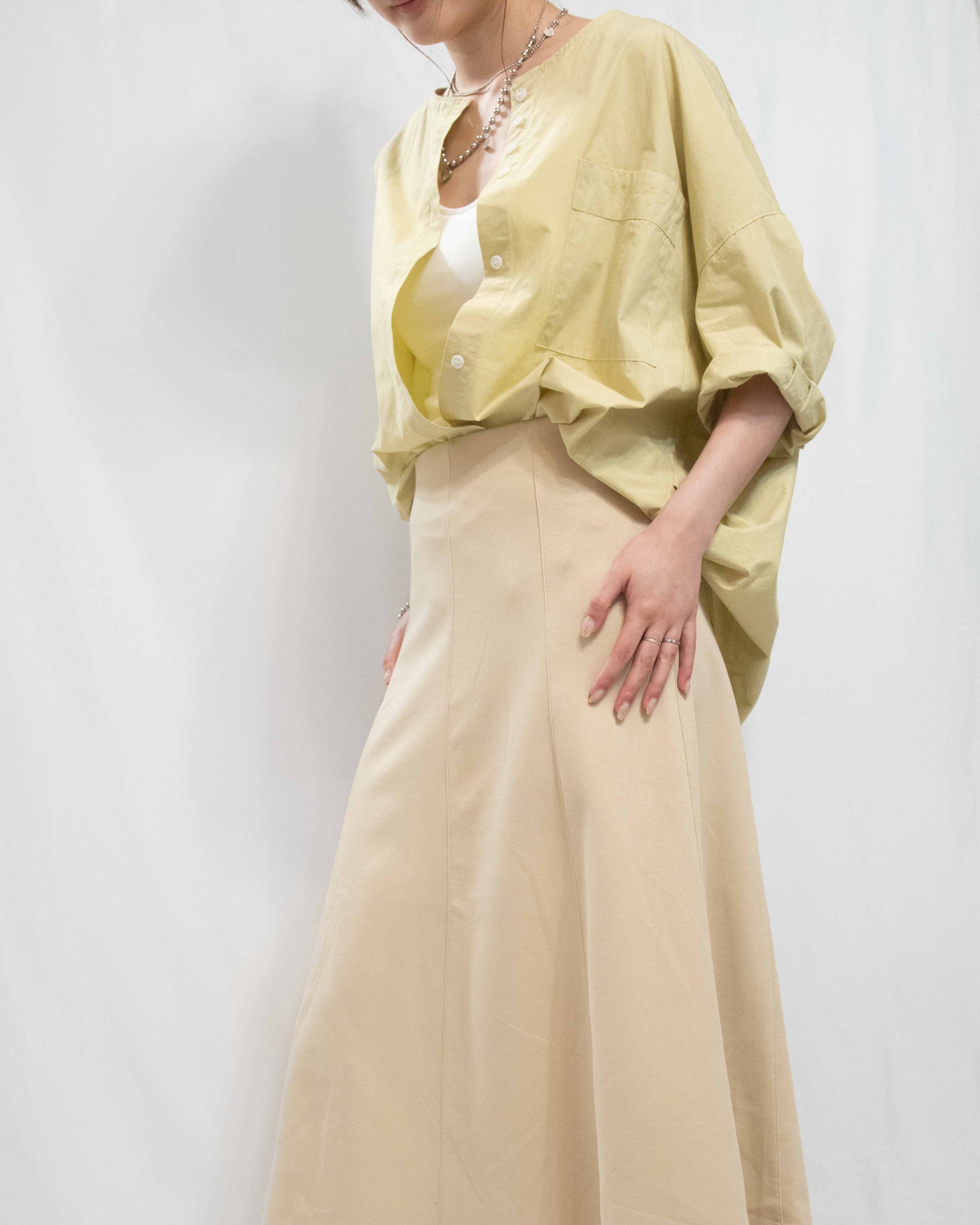 Voluminous Shirt 輕薄棉質圓領恤衫