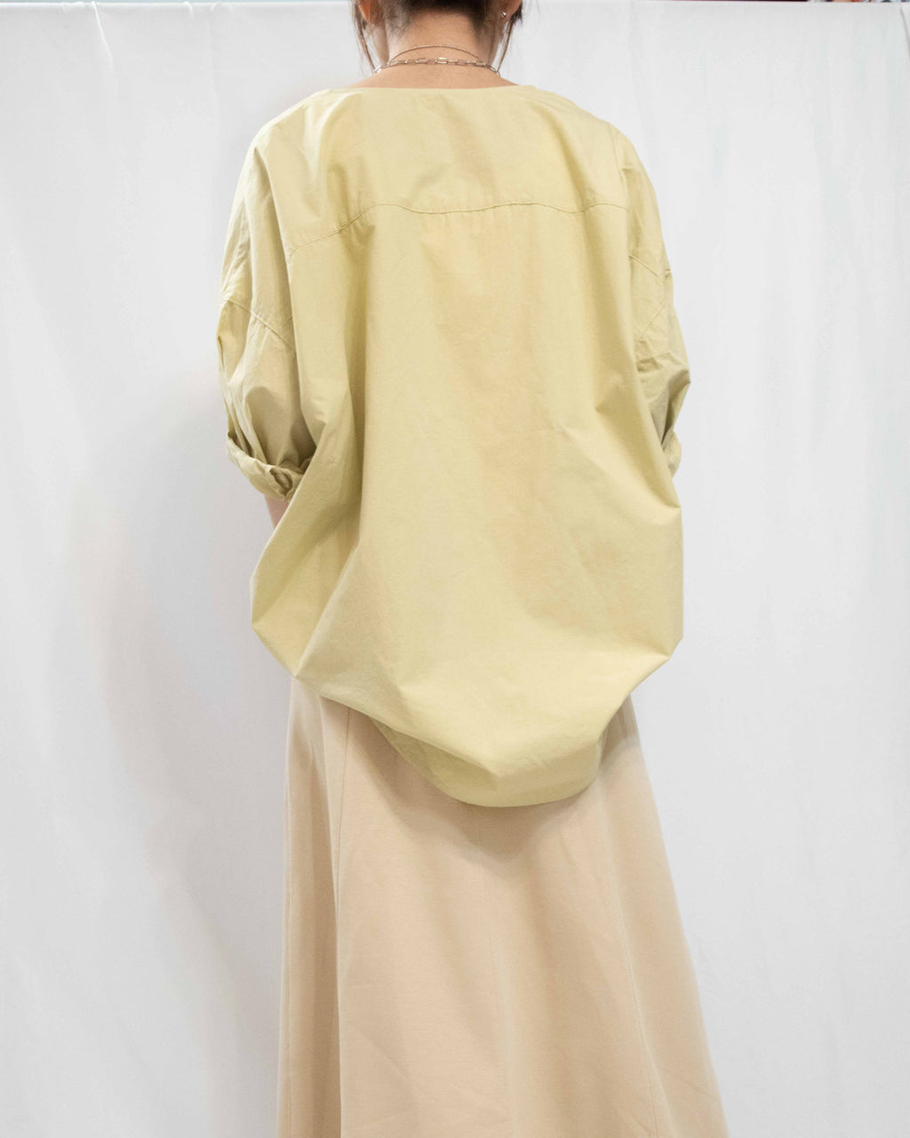 Voluminous Shirt 輕薄棉質圓領恤衫
