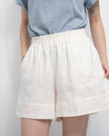 店主自留！靚色！ Linen Relaxed Shorts 褶皺褲頭亞麻短褲