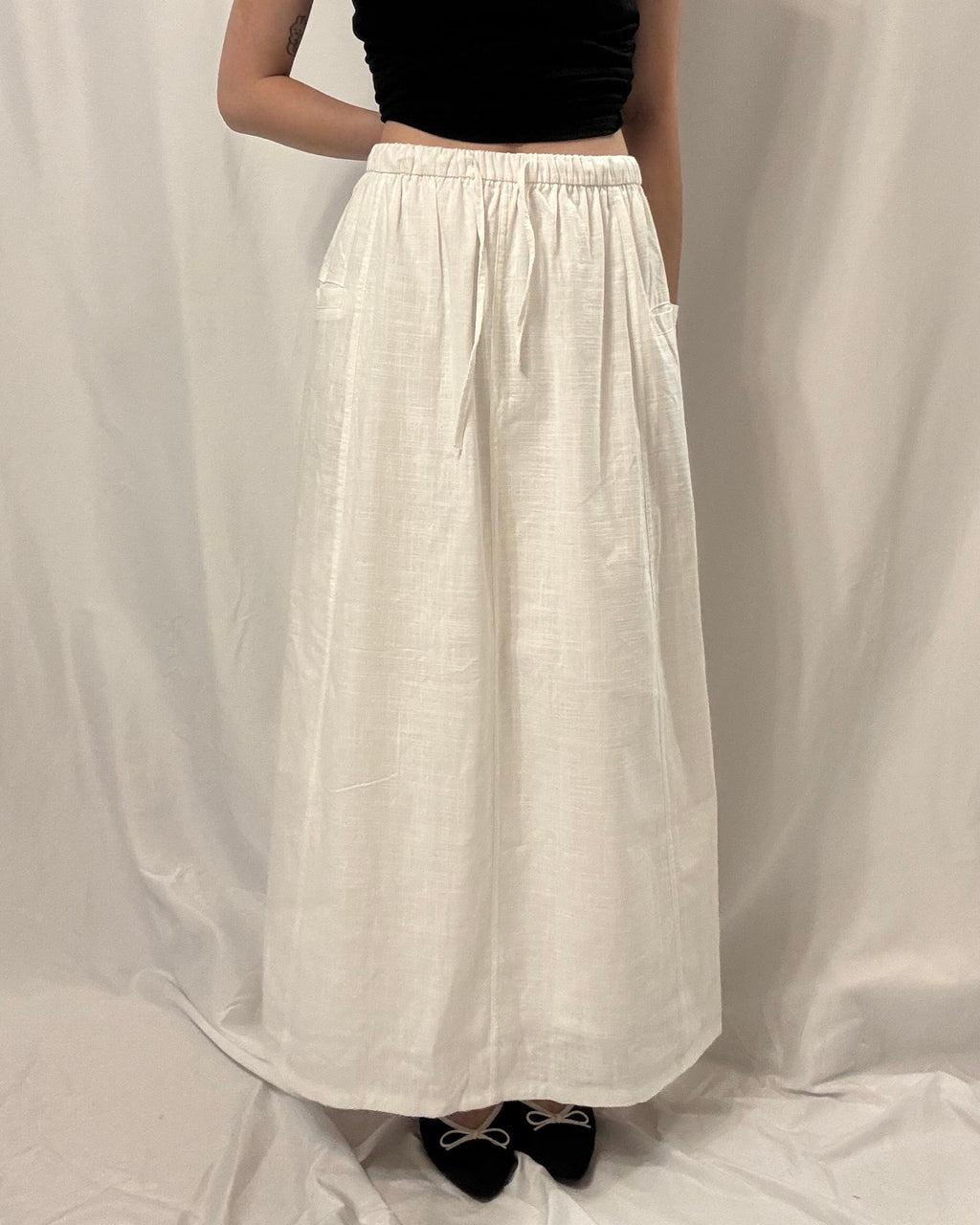 Ramie Column Midi Skirt 苧麻直筒裙