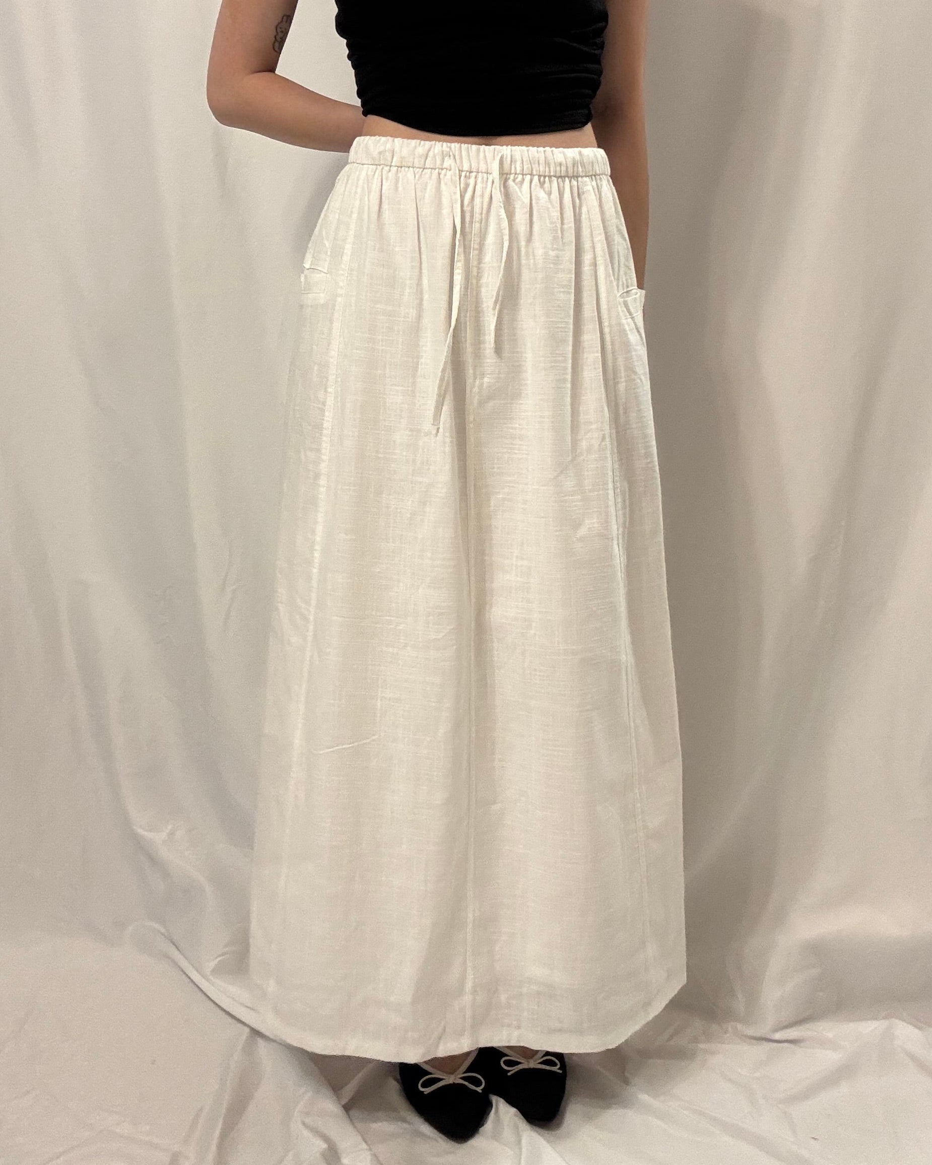 Ramie Column Midi Skirt 苧麻直筒裙