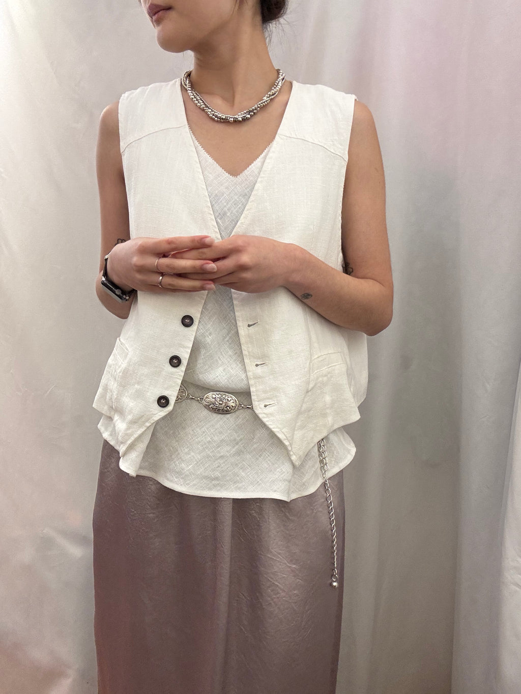 超百搭! Lustrous Acetate Straight Midi Skirt 醋酸直筒裙