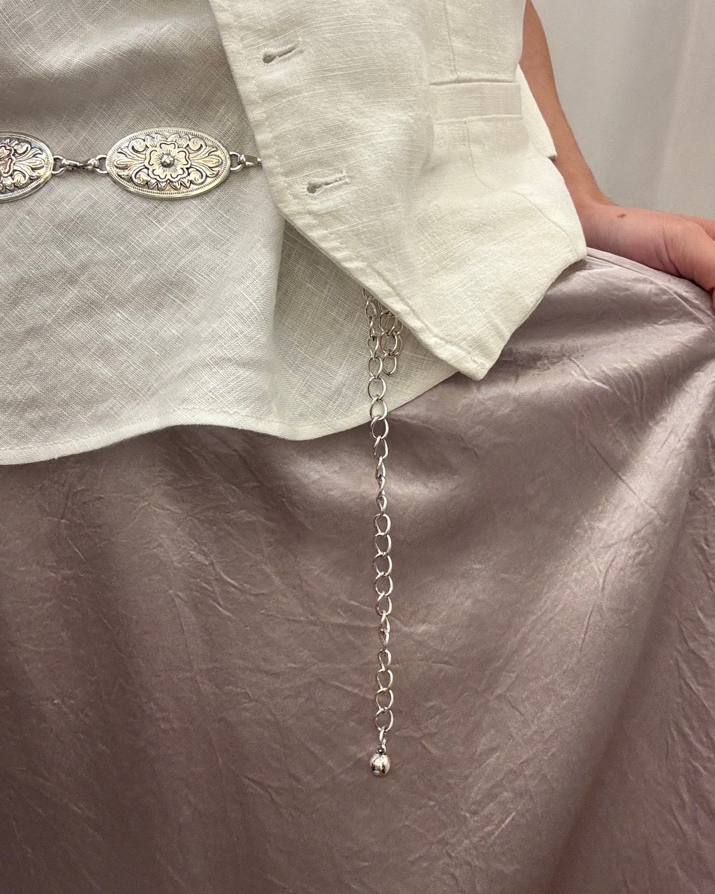 超百搭! Lustrous Acetate Straight Midi Skirt 醋酸直筒裙