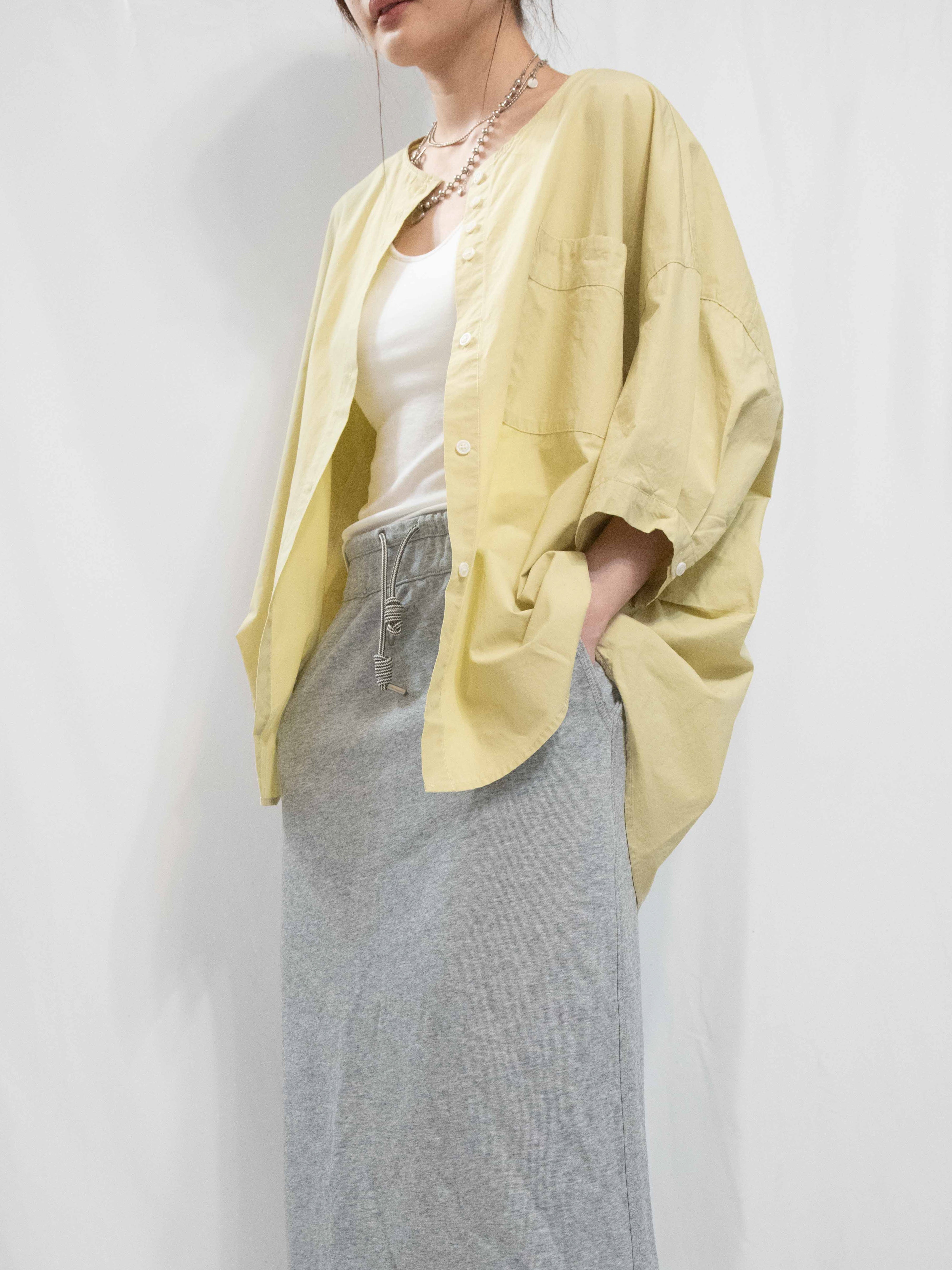 Voluminous Shirt 輕薄棉質圓領恤衫