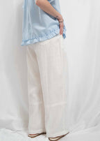 Organic Grain Heavy Linen Drawstring Pants 亞麻長褲