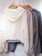 店主自留！冷氣必備 Sheer Structured Hooded Windbreaker 靚色透感hoodie型防曬外大套