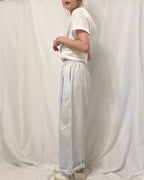 Organic Grain Heavy Linen Drawstring Pants 亞麻長褲