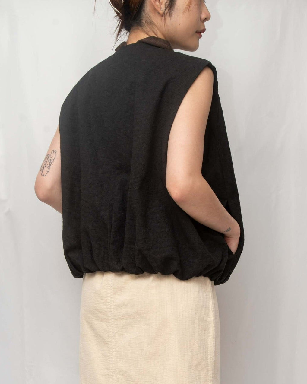 Textured Jacquard Vest 暗紋立體雲朵剪裁西裝馬甲