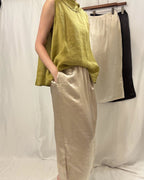 超百搭! Lustrous Acetate Straight Midi Skirt 醋酸直筒裙