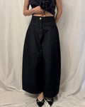 Cropped Twill Wide-Leg Trousers 九分扯布小氣球西褲