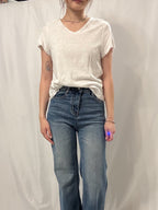 夏日通爽百搭必備！ Slub Cotton V-Neck Every Tee 漢麻V領TEE