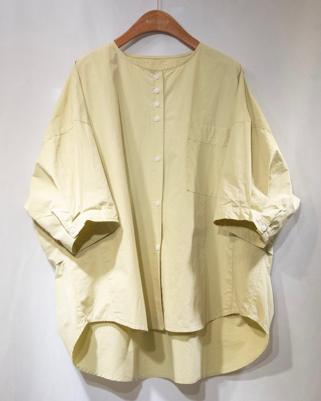 Voluminous Shirt 輕薄棉質圓領恤衫