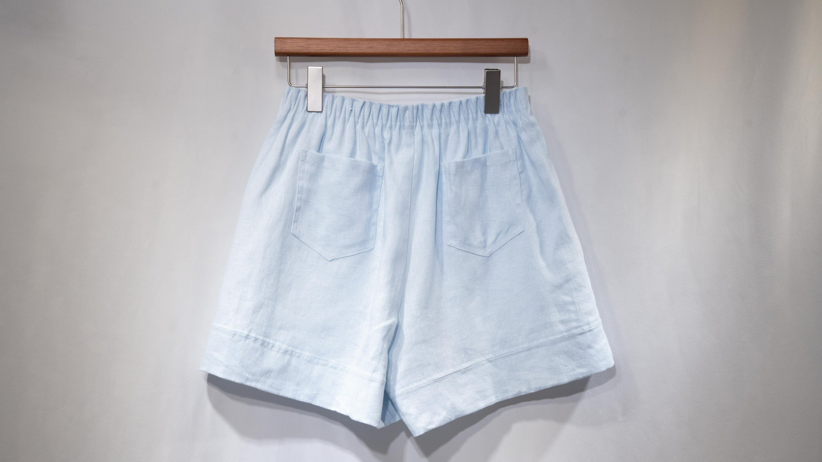 店主自留！靚色！ Linen Relaxed Shorts 褶皺褲頭亞麻短褲