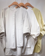 Voluminous Shirt 輕薄棉質圓領恤衫