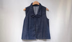 Front-Tie Denim Vest 反領牛仔背心馬甲