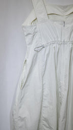 Off-White Crisp Pinafore Dress 爽爽料工裝連身裙（背後可調節闊度）