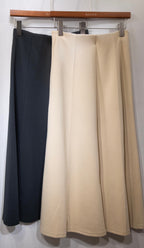 Easy-Waist Flared A-line Jersey Midi 超百搭彈性棉裙