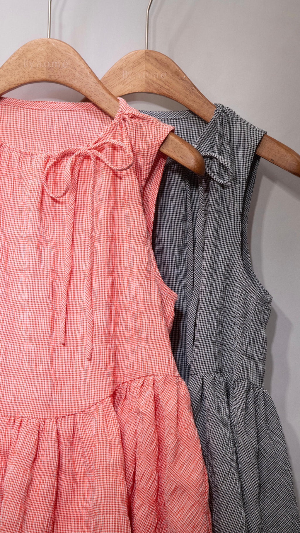 Ironing Free! Peplum Blouse 格仔皺皺布背心