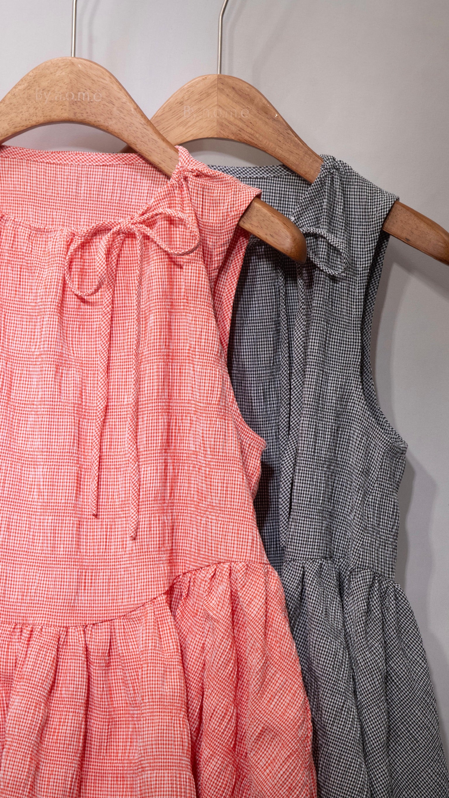 Ironing Free! Peplum Blouse 格仔皺皺布背心