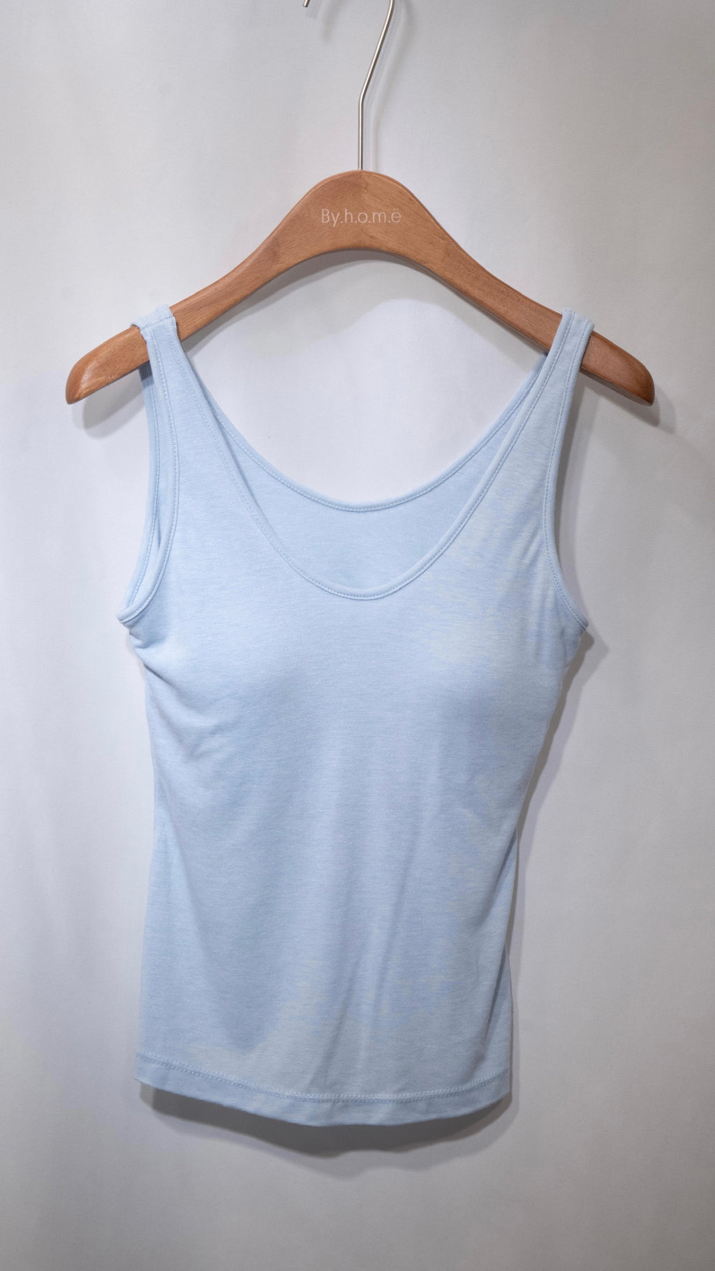 多色夏日配搭之選～ Lyocell Tank Top with Fixed Pad 超大彈性連胸墊背心