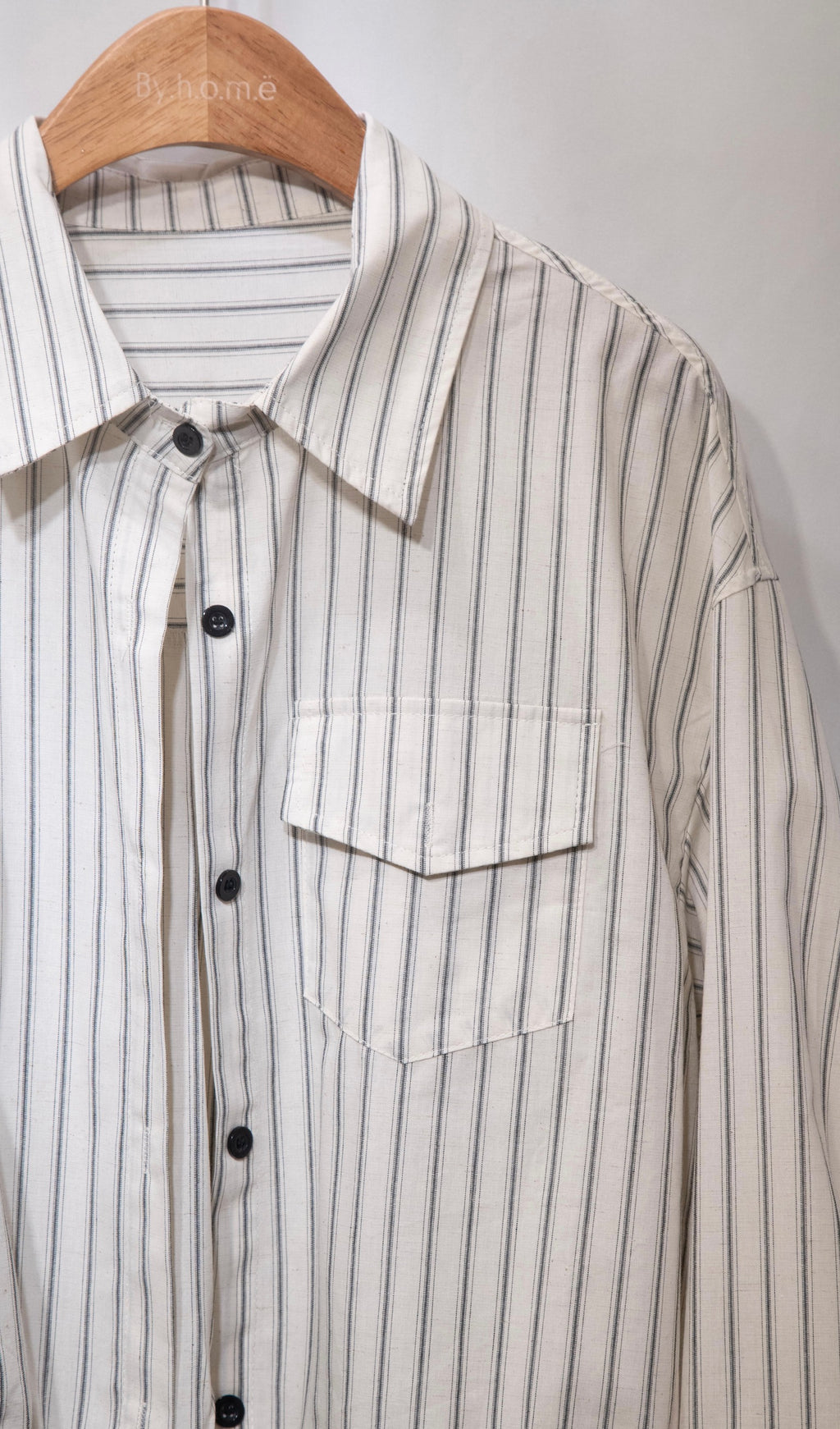 Linen Vertical Striped Shirt 棉麻直條恤衫