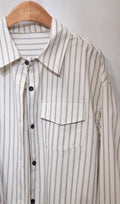 Linen Vertical Striped Shirt 棉麻直條恤衫