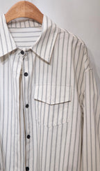 Linen Vertical Striped Shirt 棉麻直條恤衫