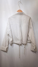 Linen Vertical Striped Shirt 棉麻直條恤衫