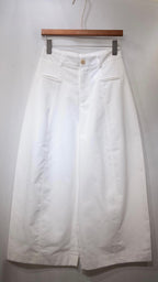 Cropped Twill Wide-Leg Trousers 九分扯布小氣球西褲