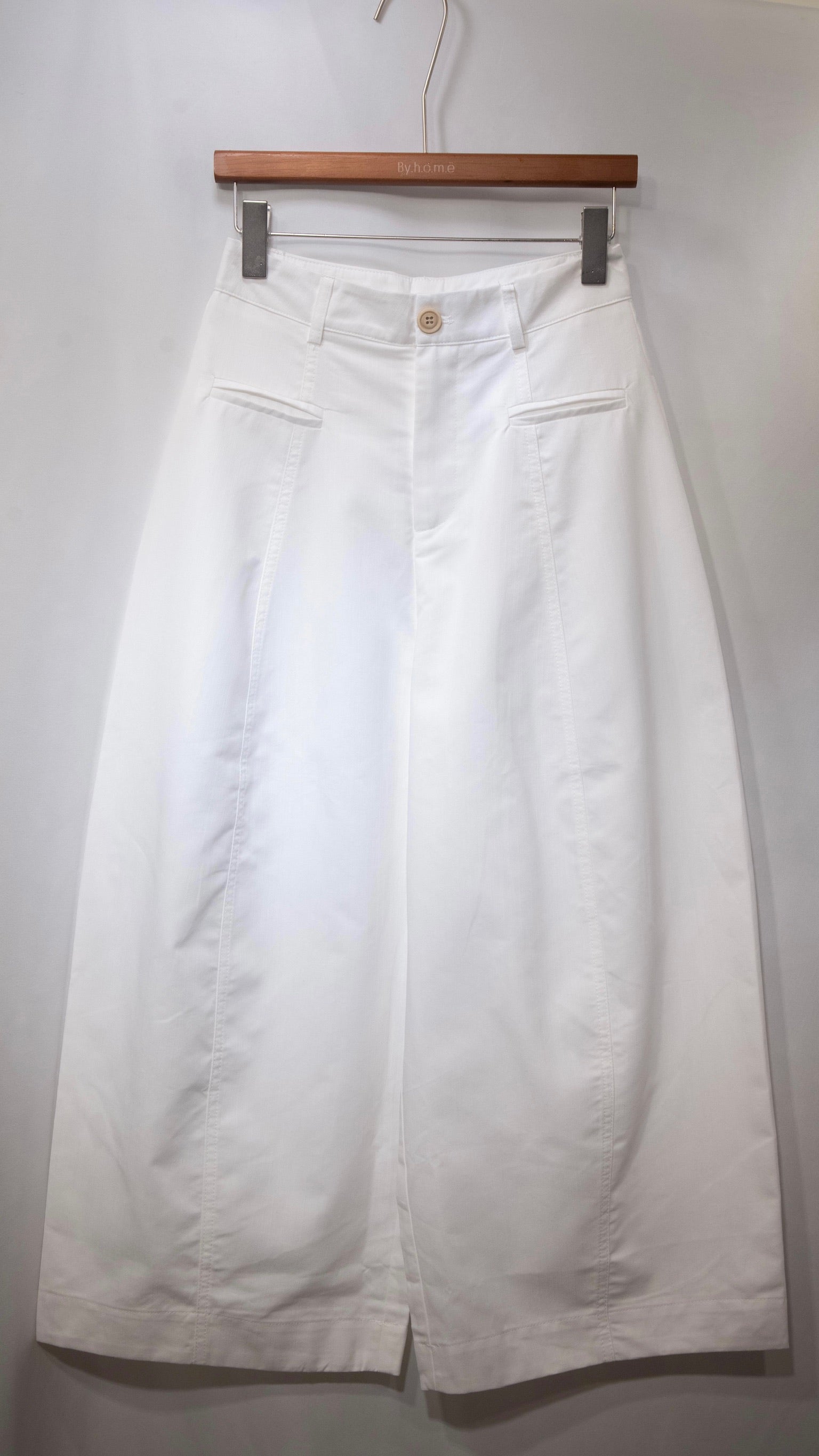 Cropped Twill Wide-Leg Trousers 九分扯布小氣球西褲