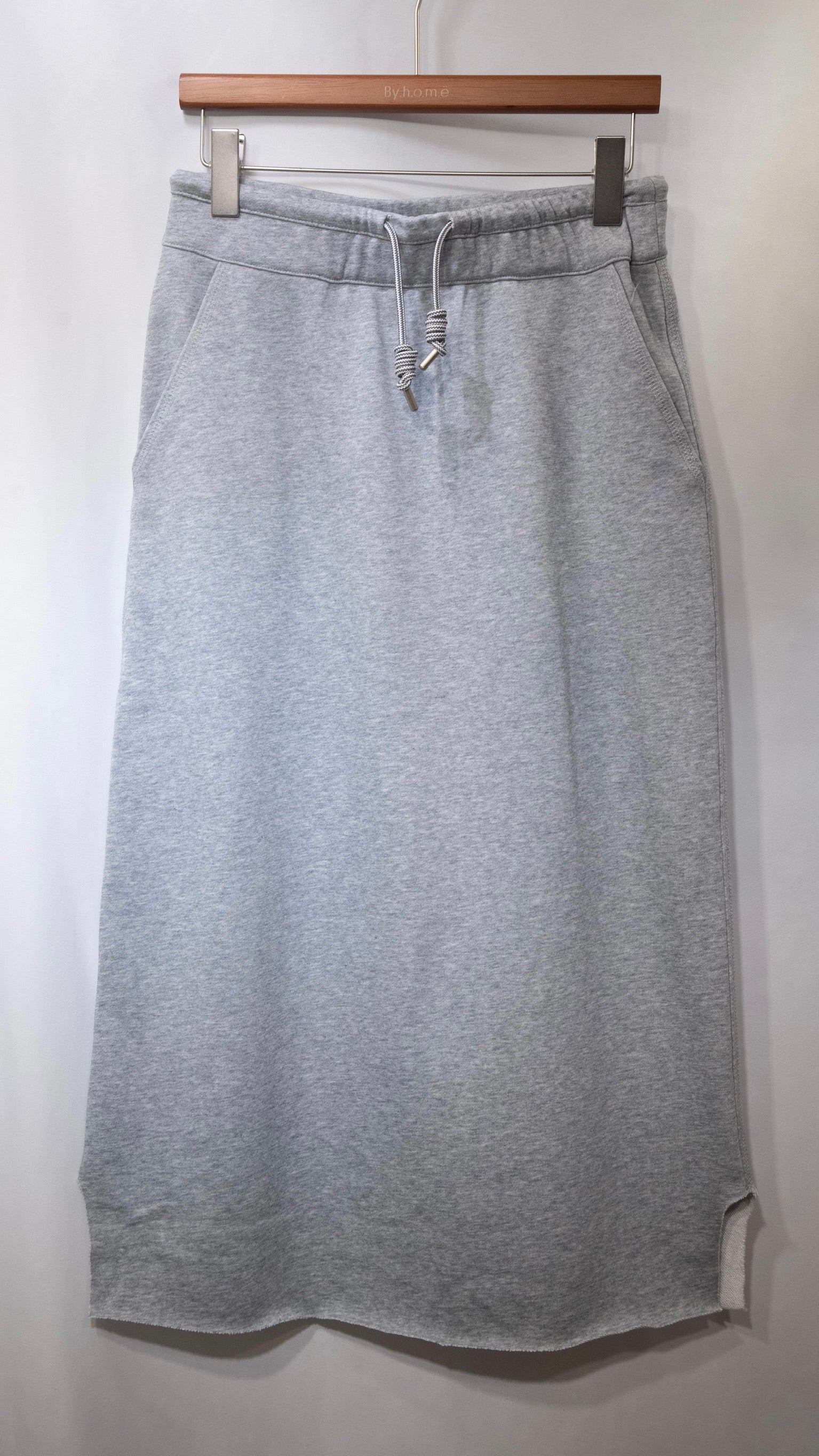 Piqué Sweat-Jersey Slit Skirt 珠地捲邊衛衣裙