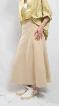 Easy-Waist Flared A-line Jersey Midi 超百搭彈性棉裙