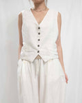 Classic Ramie V-Neck Vest 苧麻馬甲背心(有內裡)