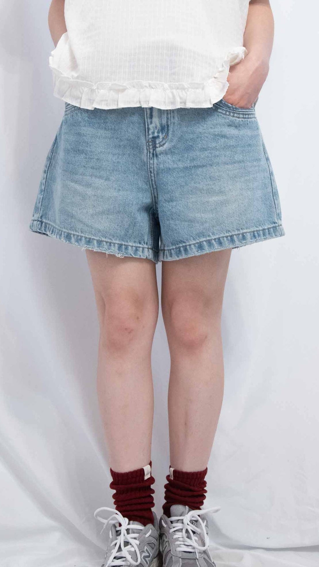 Denim Shorts 拒絕露pat牛仔短褲