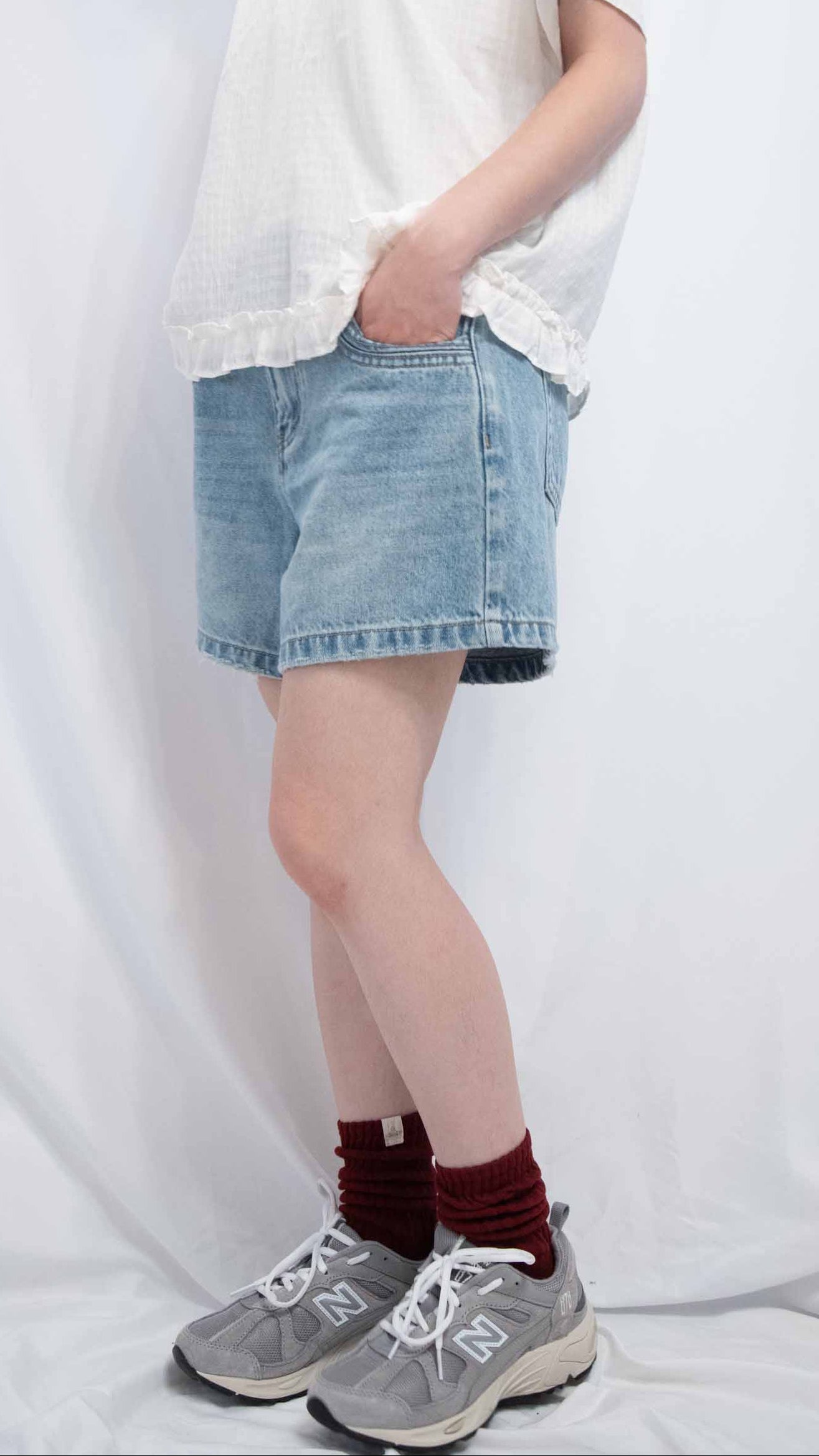 Denim Shorts 拒絕露pat牛仔短褲