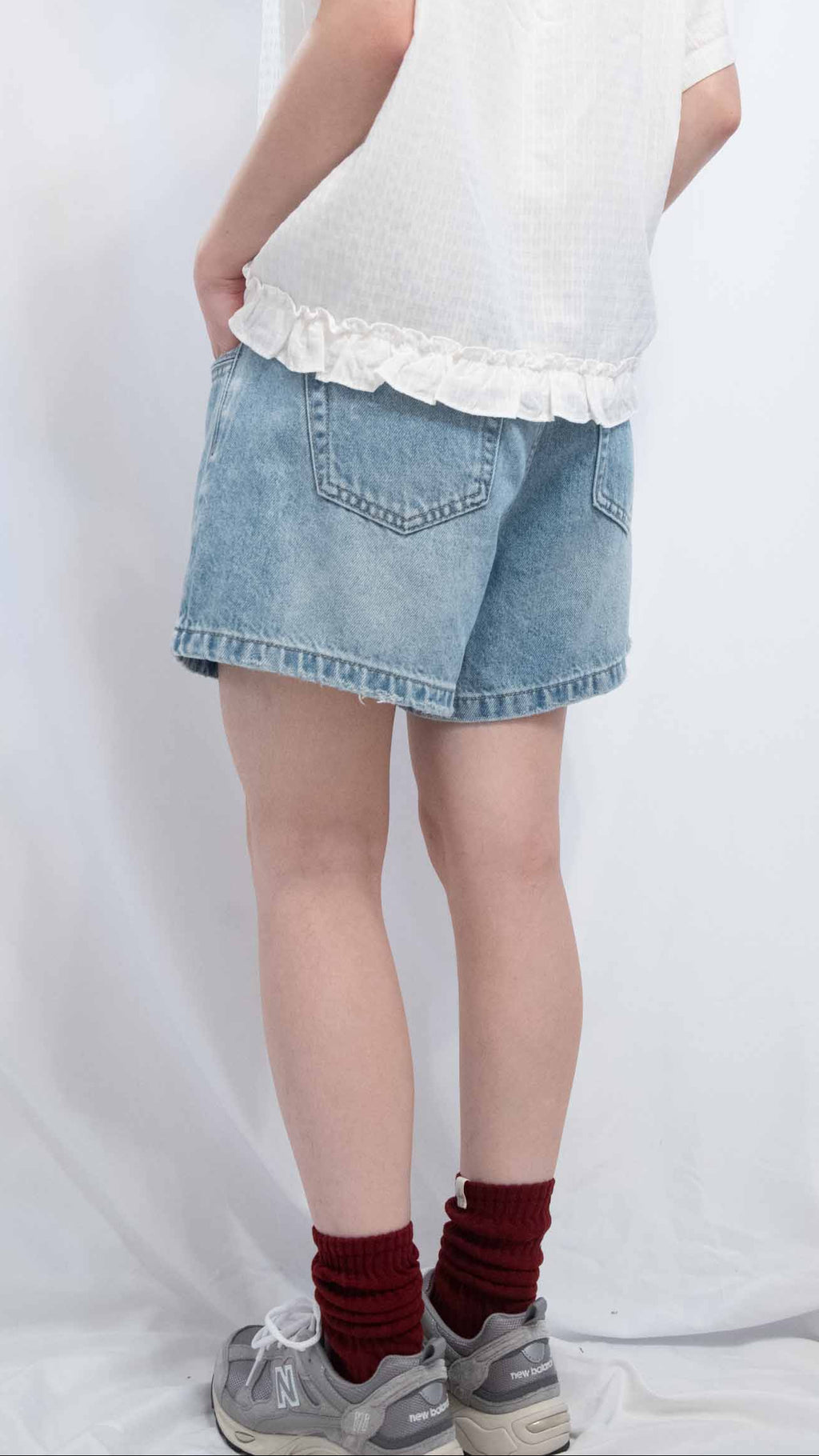 Denim Shorts 拒絕露pat牛仔短褲
