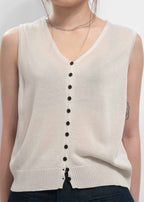 V-Neck Knit Vest V領針織背心