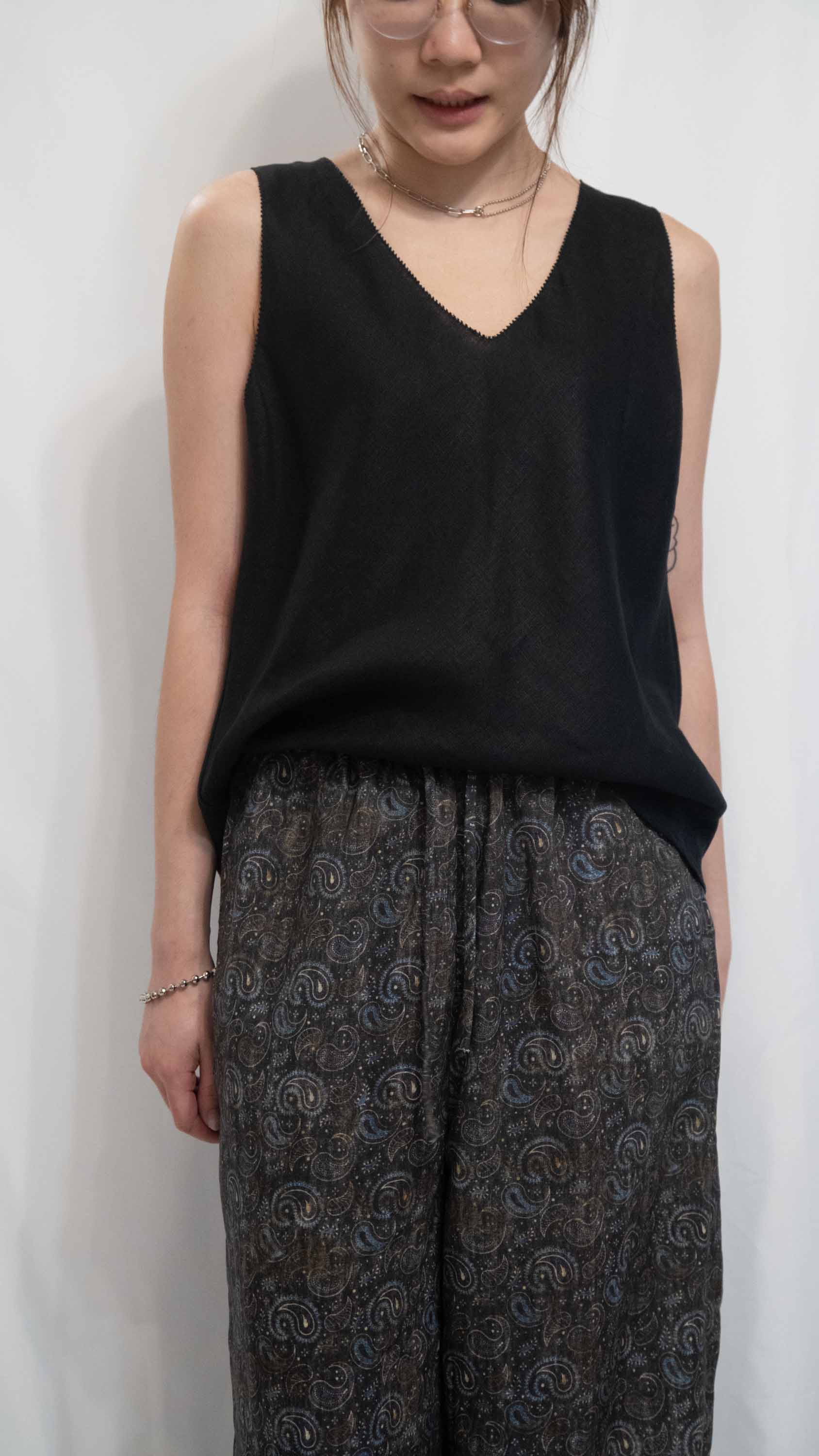2-Way Heavy-Luxe Linen Vest 前後兩著亞麻背心