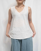 2-Way Heavy-Luxe Linen Vest 前後兩著亞麻背心