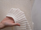 Washi-Yarn Coarse-Knit V-Neck Vest 和紙紗針織背心