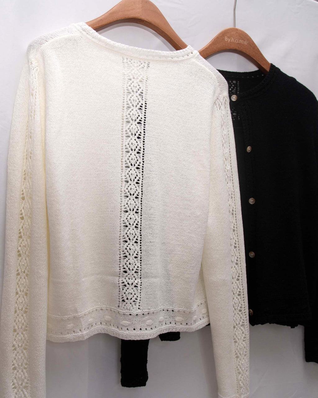 氣質之選～ Crochet-Trim Washi Cotton Twinset 鈎花細節和紙棉紗兩件套