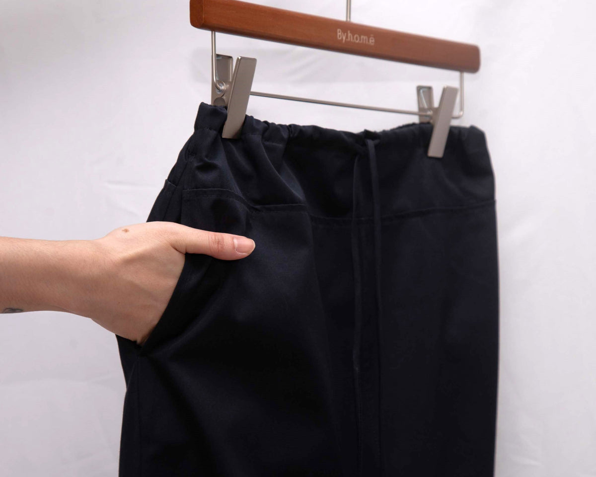 Low Waist Structured Tie-Waist Midi Skirt 抽繩中長裙（背後橡筋腰）