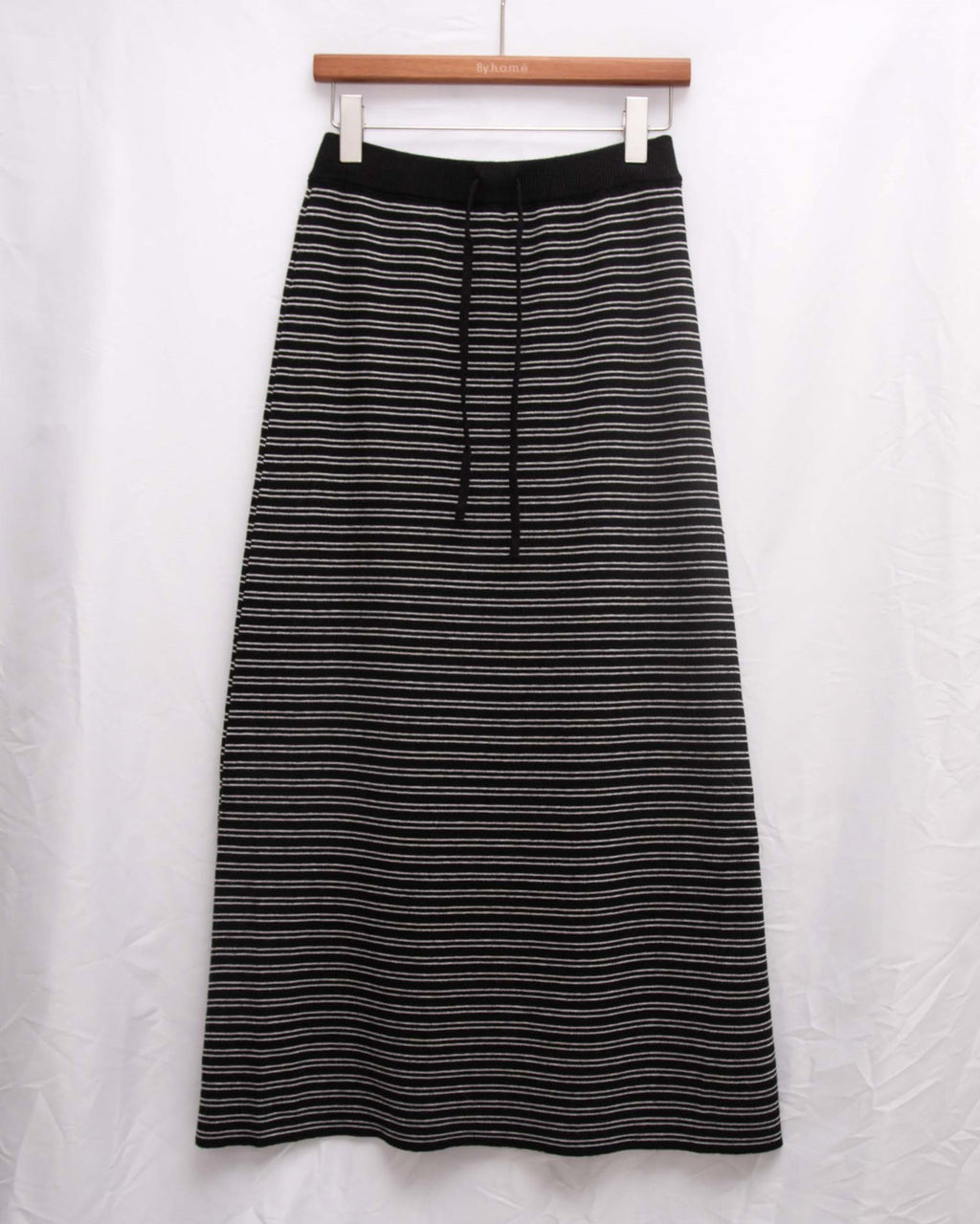 Strechy Ribbed Striped Luxe Knit Skirt 彈性針織直筒長裙
