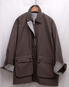 Luxe Stripe-Cuff Utility Lightweight Jacket 中長款工裝外套