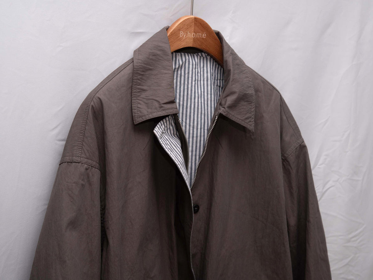 Luxe Stripe-Cuff Utility Lightweight Jacket 中長款工裝外套