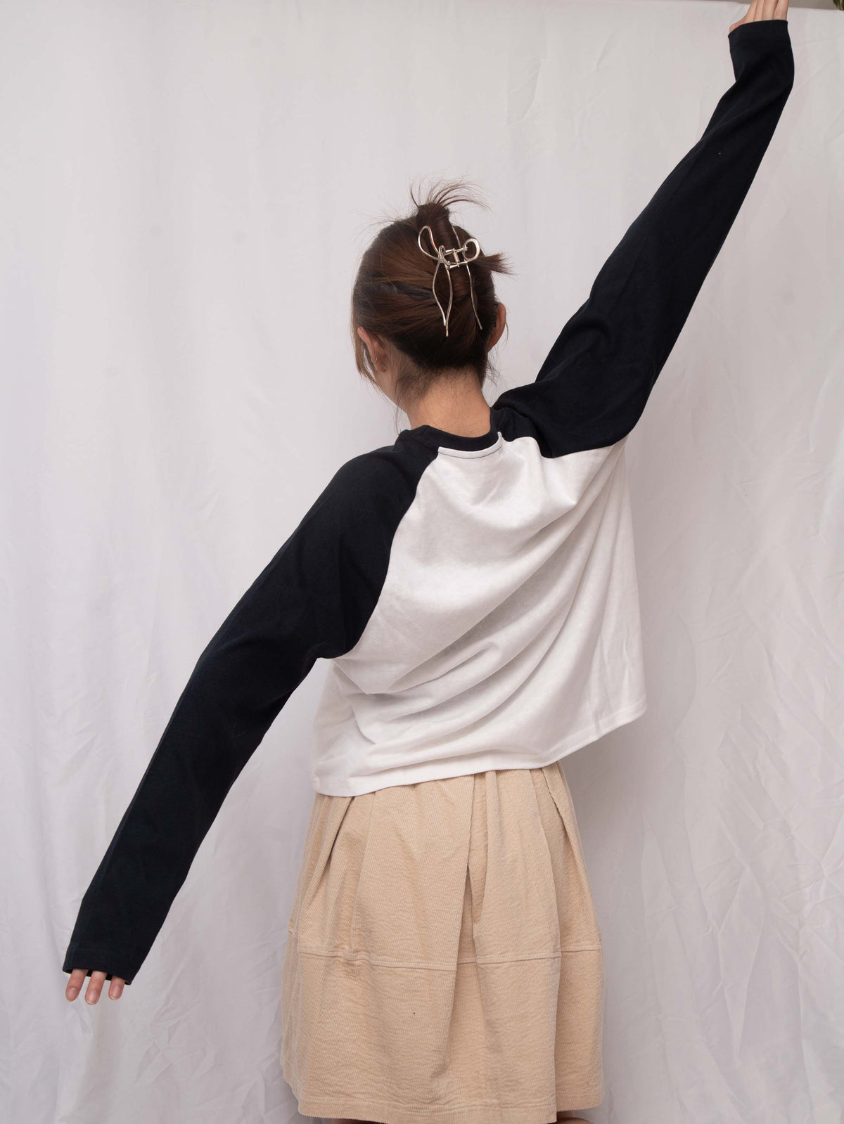 日常百搭～ Premium Heavy Cotton Raglan Top 高級重磅純棉牛角T