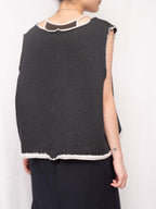 Oversize Piqué Terry Pullover Vest 珠地衛衣背心