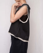 Oversize Piqué Terry Pullover Vest 珠地衛衣背心