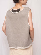 Oversize Piqué Terry Pullover Vest 珠地衛衣背心